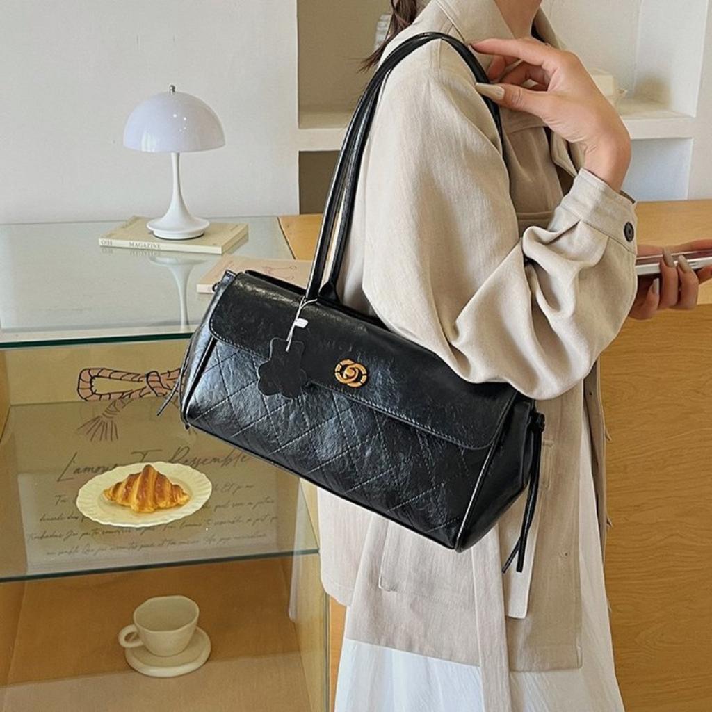 Xeie Thuk Schultertasche Damen PU Achseltasche Täglich Lässig