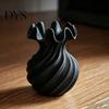 Spiralwellen-Blumenbehälter 3D-gedruckte Vase, Minimalistischer Blumenhalter, Dekorationsvase für frische moderne ästhetische Heimdekorationen oder Trockenblumen,