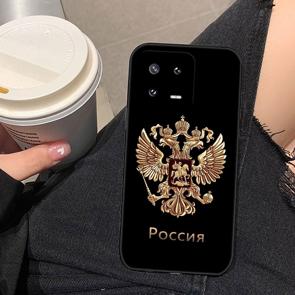 Russia Vintage Emblem Flag Cover Phone Case For Xiaomi 15 15T 14 14T 13 12T 11 11T POCO F8 F7 F6 F5 X7 X5 M6 M7 PRO Ultra Case