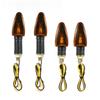 4PCS ABS Casing Turn Signal Indicator Light 12V 5W Motorbike Indicator Lamp For Motorbike