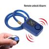 Remote-Controlled Anti-Theft Glass Door Bicycle Helmet Lock with Steel Cable