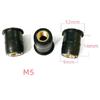 45X Rubber Well Nuts Assortment Kit Black Expansion Brass Nuts Windshield M5 M6