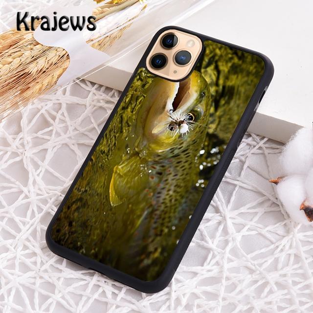 

BROWN TROUT FISHING FISH Phone Case Cover For iPhone 17 Air 16 15 14 plus 12 13 pro max coque Fundas iPhone 11