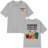 Funny Cappuccino Club Coffee Lover Gift Unisex T Shirt Summer Loose Casual Cotton Tshirt Harajuku Streetwear Man Women Tshirts