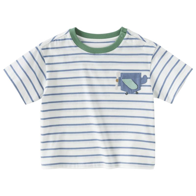 DAVE&BELLA Boys Striped Quick-Dry T-Shirt 130cm