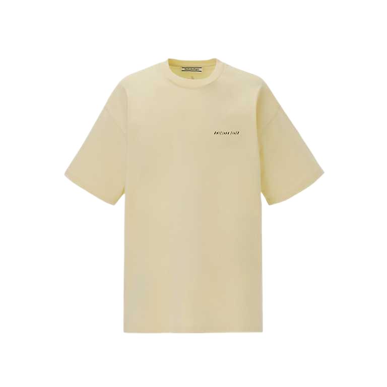 Onitsuka Tiger T Shirts Unisex Ivory Crew Neck Moderate 2183B623-750 L