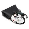 2025 Frühling Neue Einfache Mode Damen Schultertaschen High-End PU Leder Damen Achseltasche Klassisch Schwarz Einfarbig Tragetaschen für Freundin Geschenke