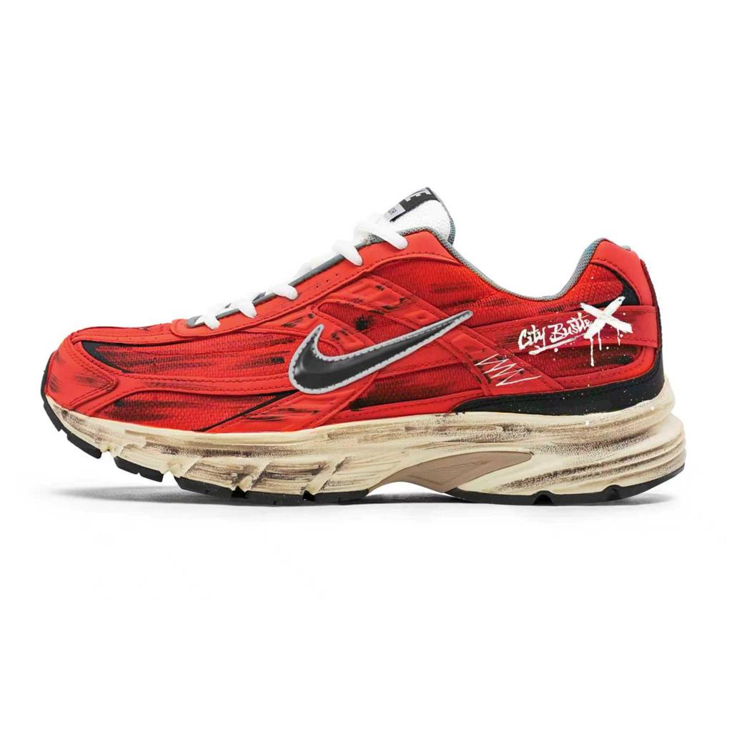 Nike Initiator Abrasion Resistant Low top Casual Running Shoes Men's Red IO7609-101(Team1790-)