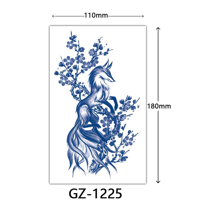 Herbal Tattoo Stickers, Juice Tattoo Stickers, Semi-Permanent English Letter Tattoo Stickers Tattoo