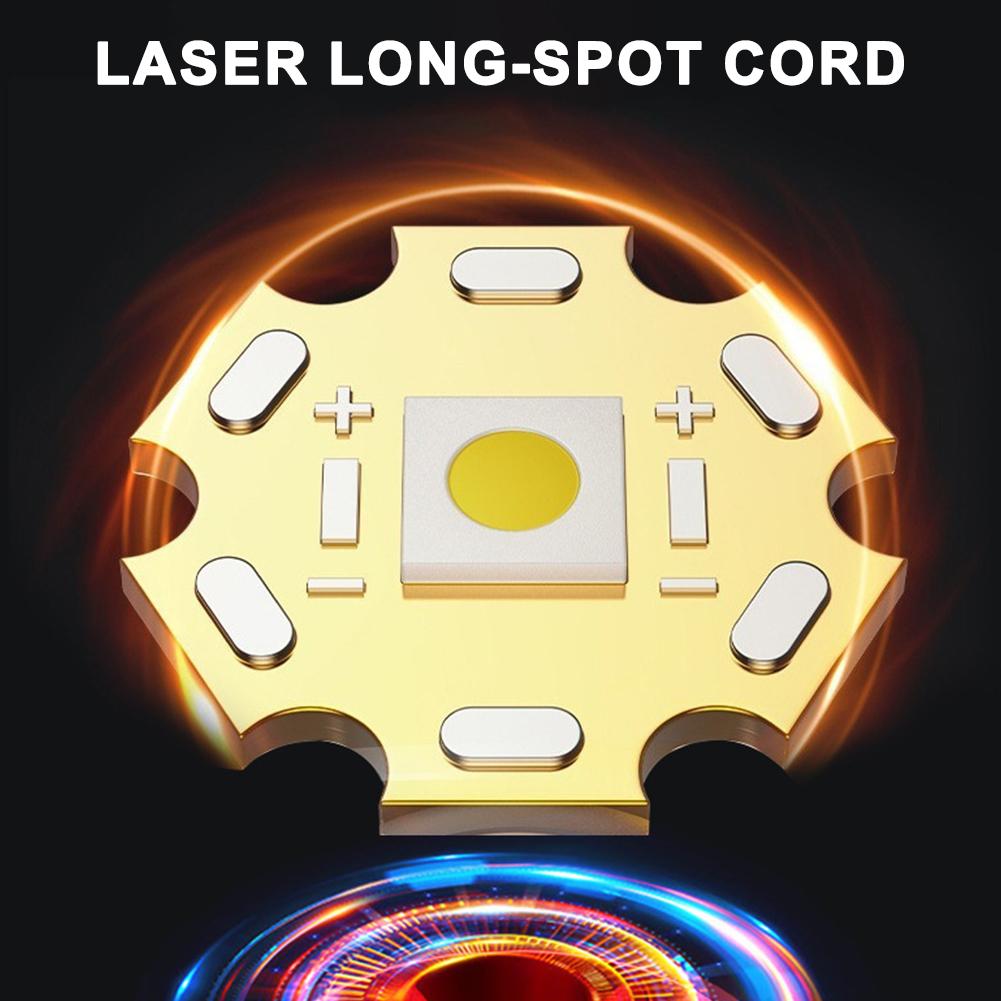 USB Rechargeable LED Flashlight, Super Bright With COB Sidelight, Waterproof, Zoomable,Ideal For Emergencies,outdoors