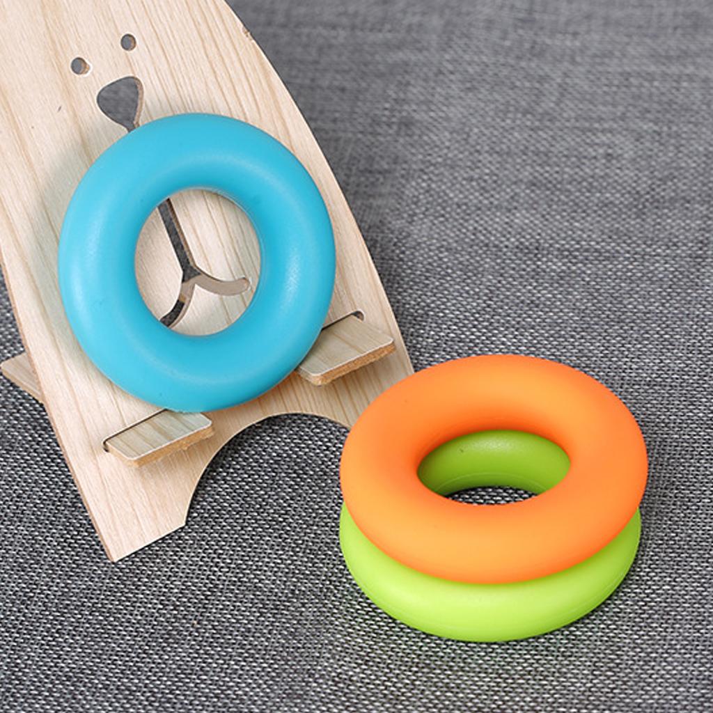 Silica Gel Hand Grip Ring Men Women Gym Fitness Finger Heavy Exerciser Ball Strength Muscle Recovery Gripper Trainer