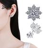 Lightweight Everyday Earrings Women Sunflower One Carat Cubic Flower Shape