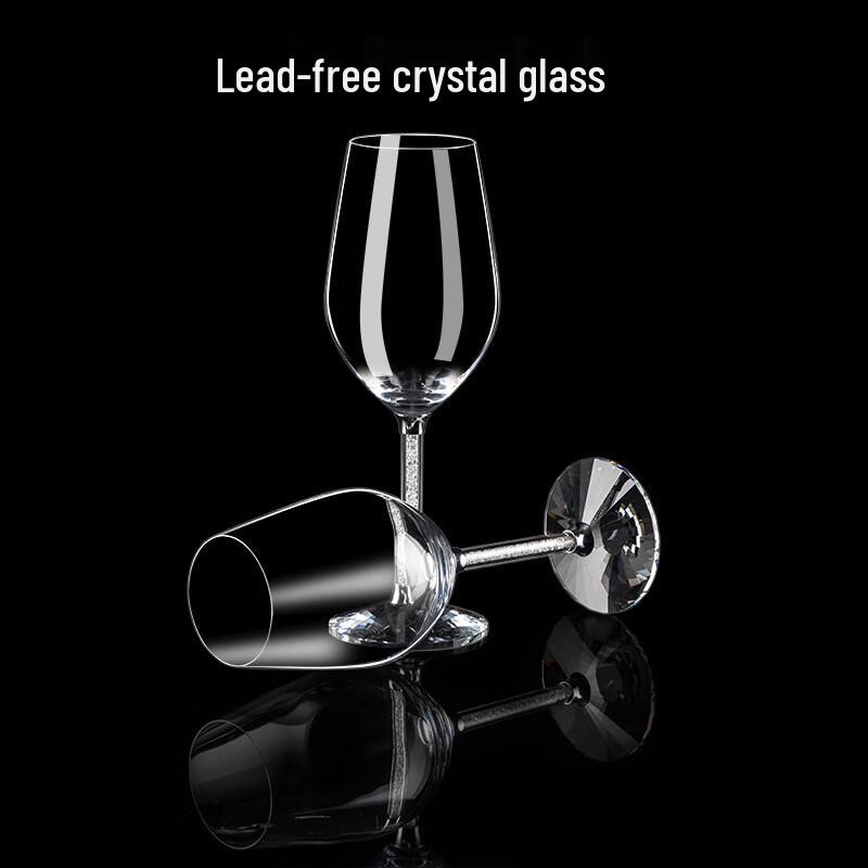 Shangqi Crystal Diamond Red Wine Glasses Gift Set