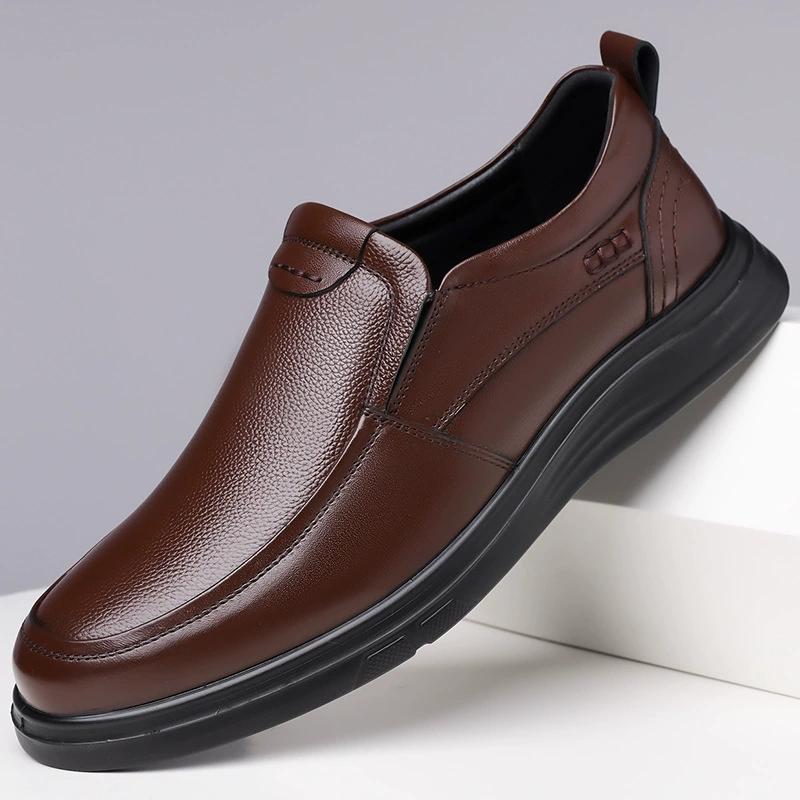 Chaussures Décontractées Homme Haute Qualité Chaussures Homme Cuir Véritable Chaussures Plates Confortables Chaussures de Conduite Mocassins Homme Extérieur Grande Taille 38-44
