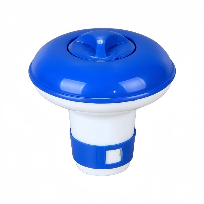 Swimming Pool Float Dispenser, Adjustable Flow Water Purification Float, Automatic Dispensing Box for Bath Disinfection Tablets синий