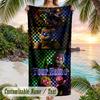Five Nights At Freddy’s Beach Towel, Personalized Custom Text, Quick Dry Soft Large Towel For Swimming Pool Travel