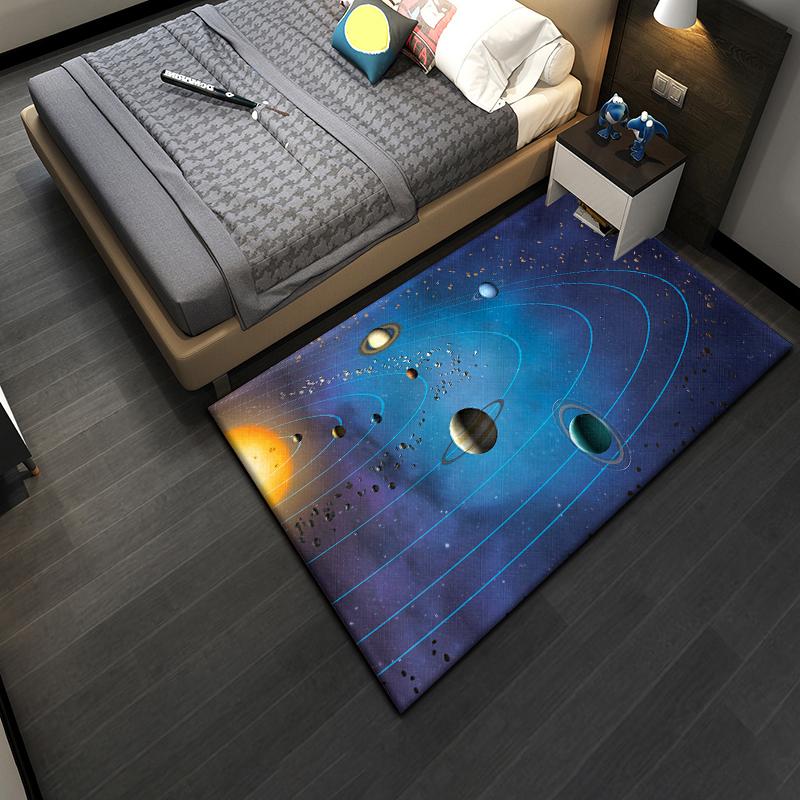 Cosmic Planet HD Printed Carpet Living Room Home Decor Sofa Table Rug Anti Slip Chair Cushion Lounge Mat Picnic Camping  Ar