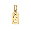 CARLIDANA Stainless Steel Hollow Digital Accessories Pendant Zircon Number Charms Necklace Jewelry Gift for DIY Jewelry Making
