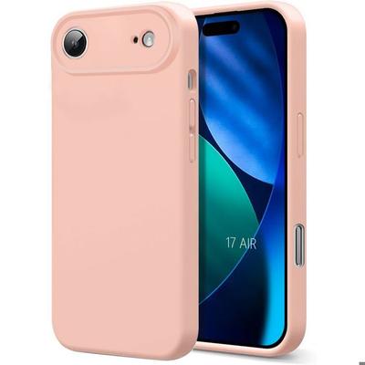Protective Case - BOOLING - for iPhone Air - Lightweight Silicone Anti-Scratch Shockproof Matte Effect Pink