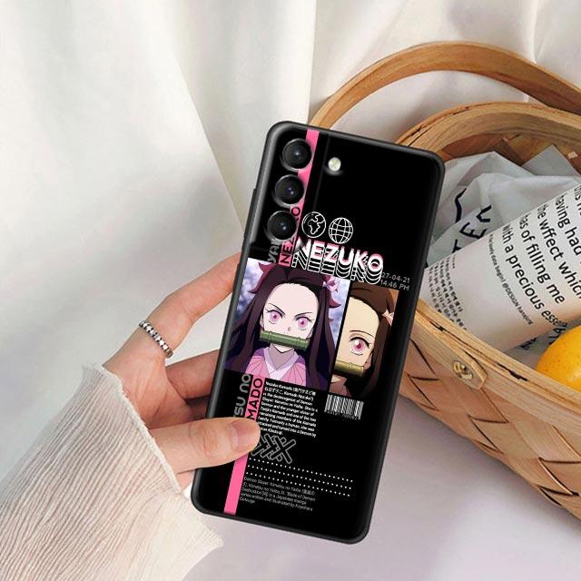 

Чехол для телефона с японским аниме «Убийца демонов» для Samsung Galaxy S22 S21 S20 Fe 5G S7 S8 S9 S10e Plus, ультрамягкий силиконовый чехол Funda Capa Samsung S22 Ultra 5G