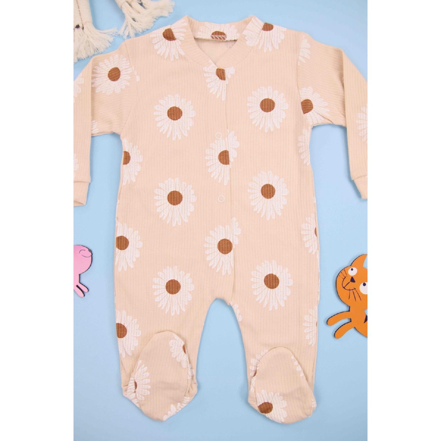 

Бежевый Baby Baby Baby с принтом Daisy Baby Finding 100% хлопок 0-3 AY