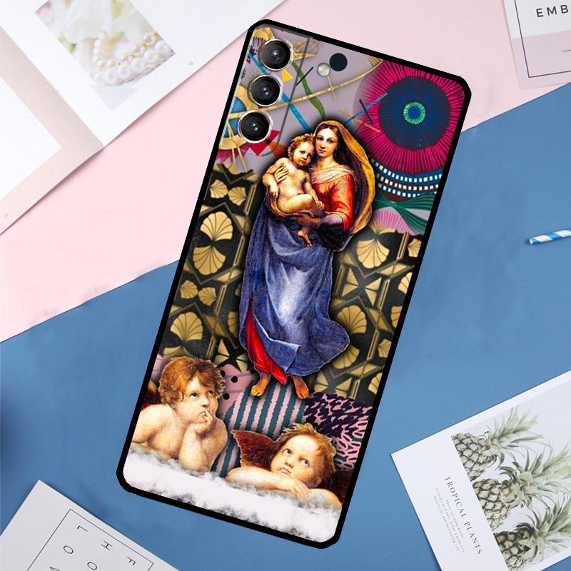 Renaissance art Painting Case For Samsung Galaxy S25 Ultra S24 S23 S22 S21 Ultra S9 S10 Plus S23 FE S25 FE Back Cover