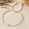 Bohemian Inspire Cotton Rope Crosses Bracelet Adjustable Designs Jewelry Accessory for Trendy Adults Everyday Wear