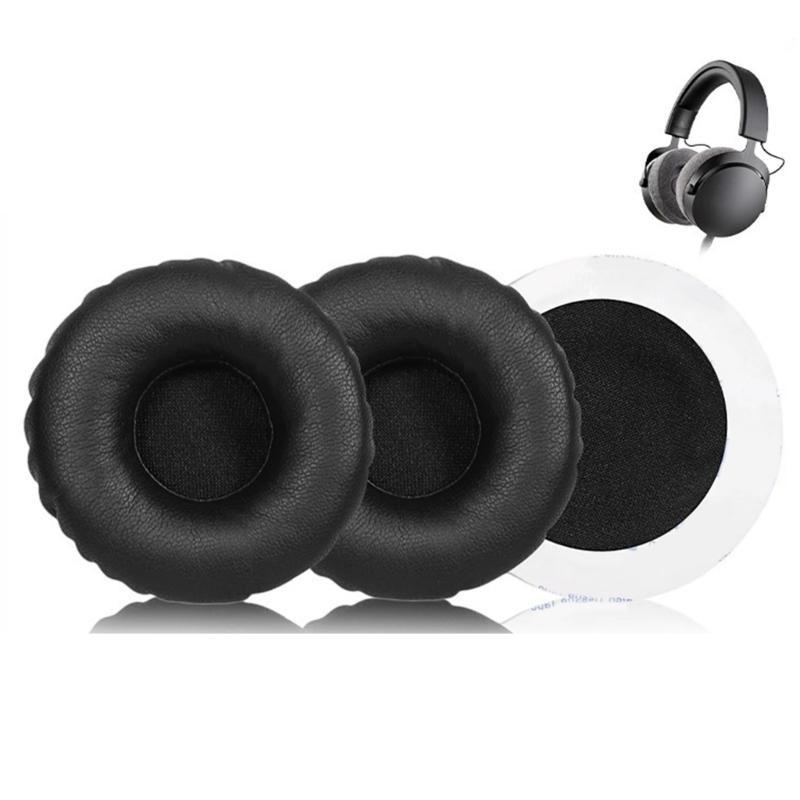 1Pair Ear Pad Replacement Protein Leather Earpads Ear Cushions Sponges Cover Earmuffs for T51P DT1350 T51 T51I T50P DTX350p Headphones