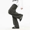 Overalls men's autumn new American trendy brand versatile loose wide-leg drape multi-pocket straight trousers men