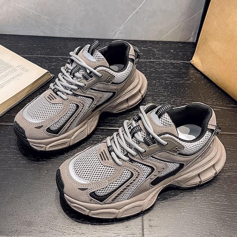 Internet Celebrity Fried Street Dad Shoes Girl 2025 Autumn New Show Feet Small Platform Sports Shoes Student Versatile Casual Shoes