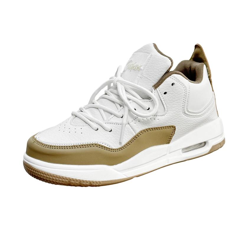 

Мужские повседневные кожаные спортивные туфли с низким верхом, модные и универсальные, для улицы, на шнуровке, цветные блоки, для пары, больших размеров 44, кеды 36