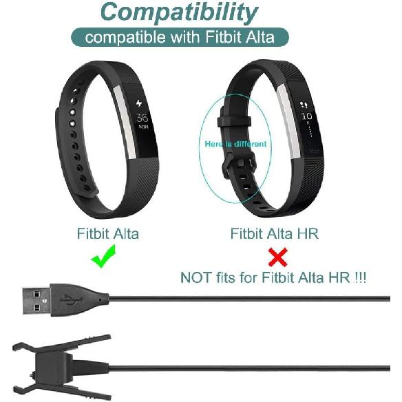 Charger for Fitbit Alta (Not for Fitbit Alta HR), Repalcement Charging Cable Cord for Fitness Activity Tracker (1m/3.3ft)