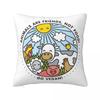 Animals Are Friends Not Food Go Vegan Square Pillowcase Pillow Cover Cushion Decor Comfort Throw Pillow for Home Bedroom