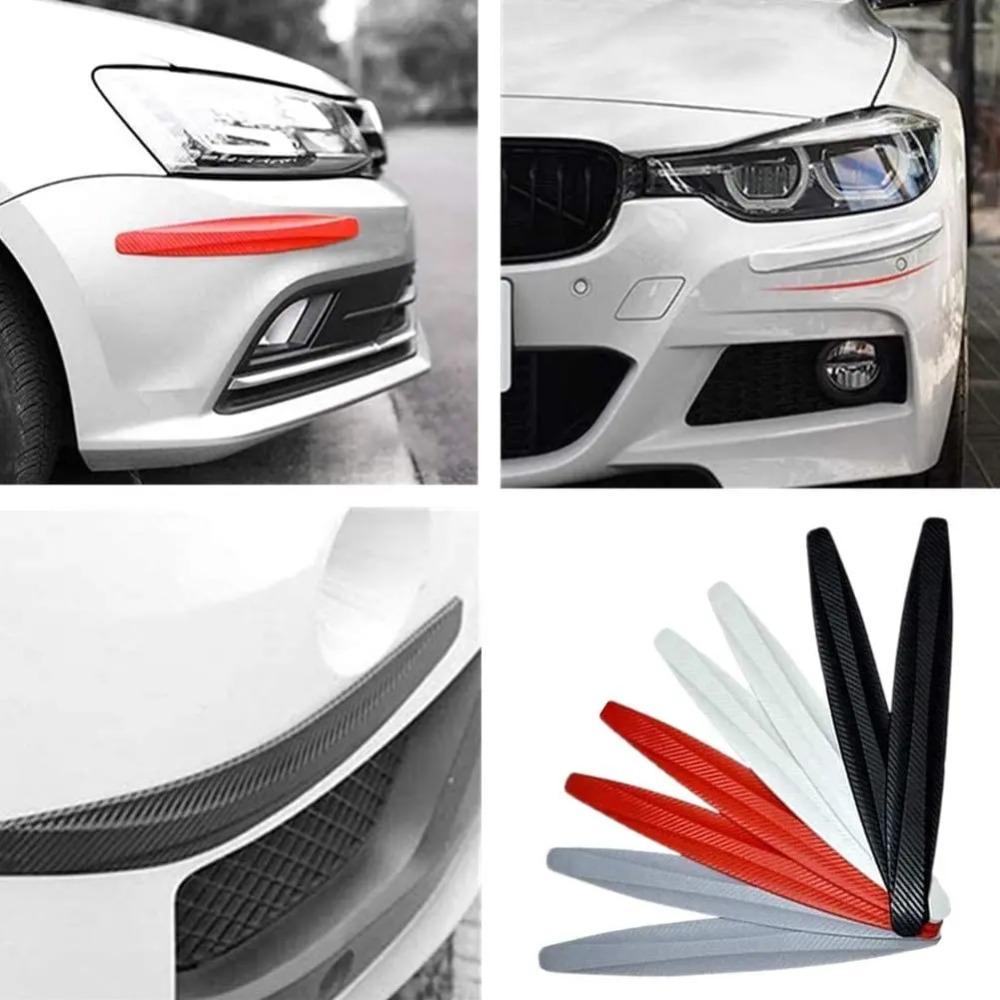 2/4pcs Car Bumper Protector Strip Guard Corner Protection Strips Scratch Protector Crash Blade Anti-collision Auto Accessories