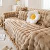 Sofa Cushion Cover with Winter Thickened Plush Full Multifunctional Cushion Nap Blanket Essential for Lazy People Easy To Clean