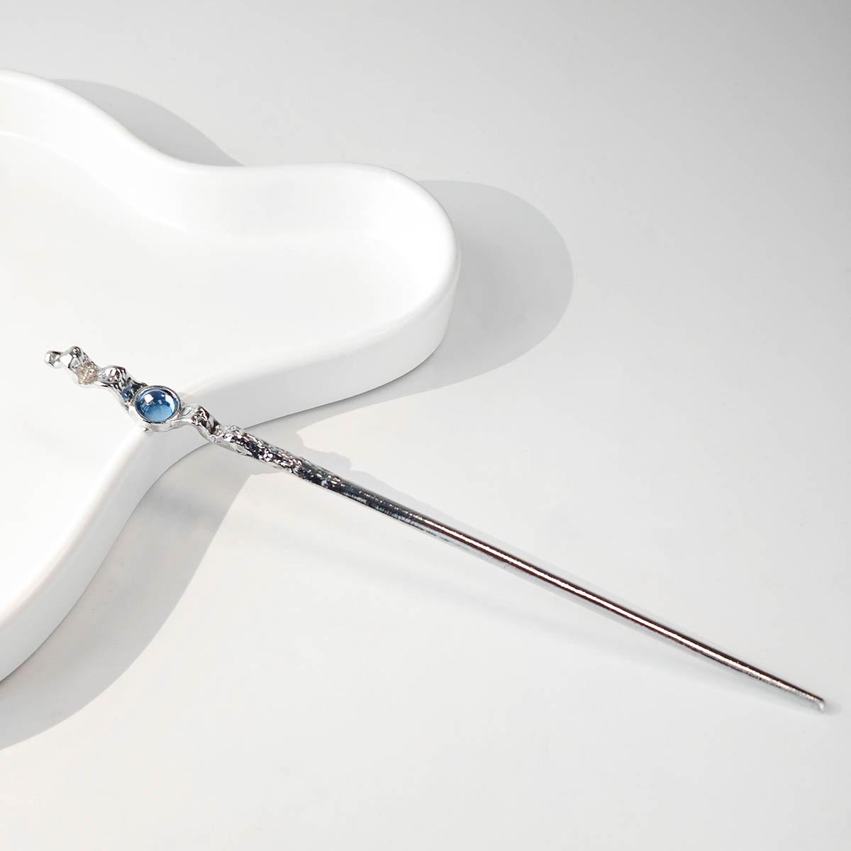 

Национальный стиль Новая китайская заколка для волос Жидкий металл Бабочка Заколка Полумесяц Набор Бриллианты Винтаж Бамбуковые сочленения Кисточка Заколка для волос Прическа Заколка