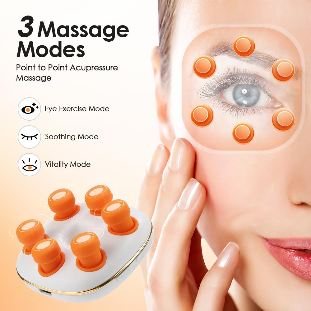 Electric Nano Steam Eye Massager 3 Modes Vibratory Atomization Rechargeable Portable Eye Moisturizing Spray Reduces Eye Fatigue