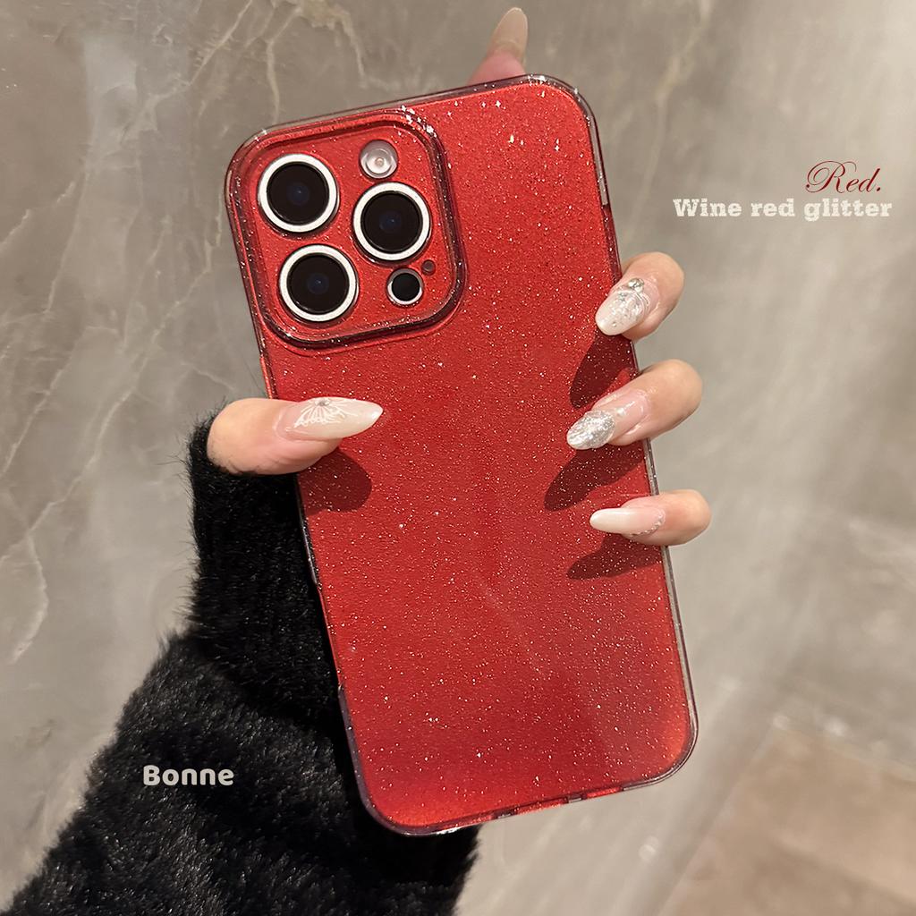 Double Layer Glitter 17 for IPhone 16 Mobile Phone Case 15pro Max Simple for IPhone 13 Soft 14pro All Inclusive