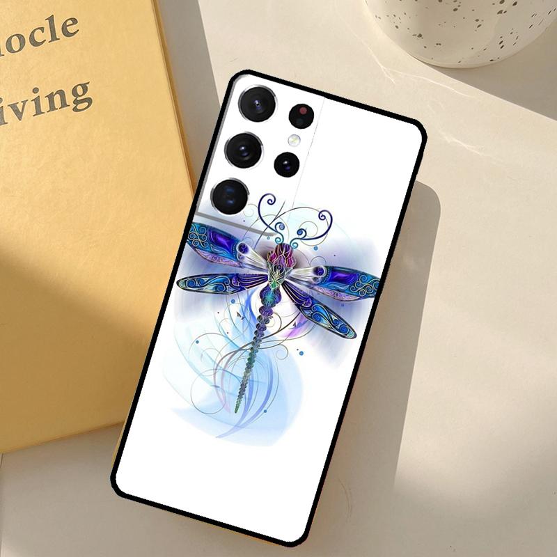 

Dragonfly Animal Art Phone Case For Samsung Galaxy S24 Ultra S20 S21 S22 S23 S25 S9 S10 Plus S25 FE Cover Shell Galaxy S9