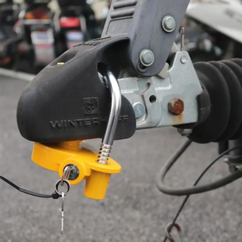 Heavy-Duty Haak Anti-Diefstal Trailer Slot, Universeel Caravan Trailer Kogelkoppeling Slot, Duurzaam Trekken Beveiligingsaccessoire