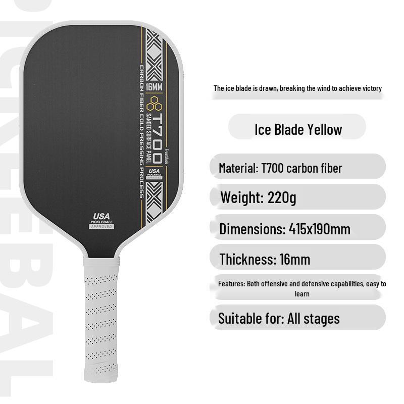T700 Carbon Fiber Pickleball Paddle Set for Adults & Kids - Professional Competition Quality.
