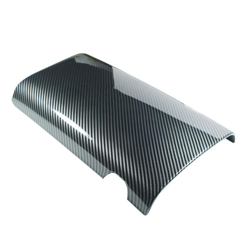 Car Styling ABS Carbon Texture Center Console Armrest Box Protection Cover For Mercedes Benz S Class W222 2014 - 2017