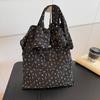 Lotus Leaf Edge Floral Cloth Bag Women's Bag New Trend Tote Bag Large Capacity Bag