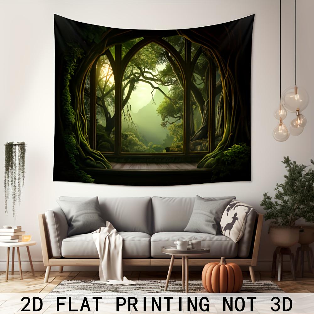 1pc tree hollow tapestry gothic window 74x94cm(29x37in)