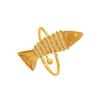 Fresh Resort-Style Tropical Fish Stainless Steel Rings for Women - Cute Beach Ocean Series Ornaments