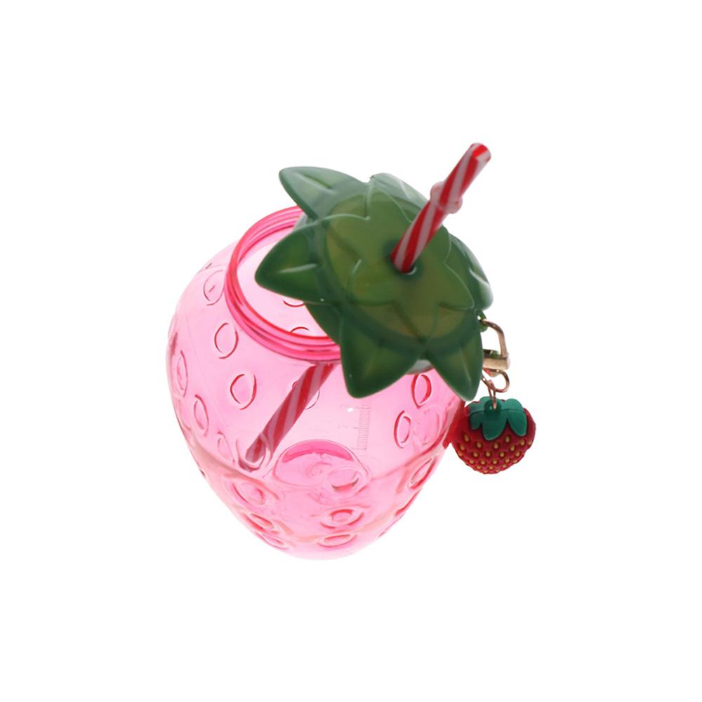 500ml Strawberry Straw Cup Fruit Shape Pineapple Straw Cup Drinkware Christmas