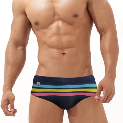 Men Stripe Swimming Brief