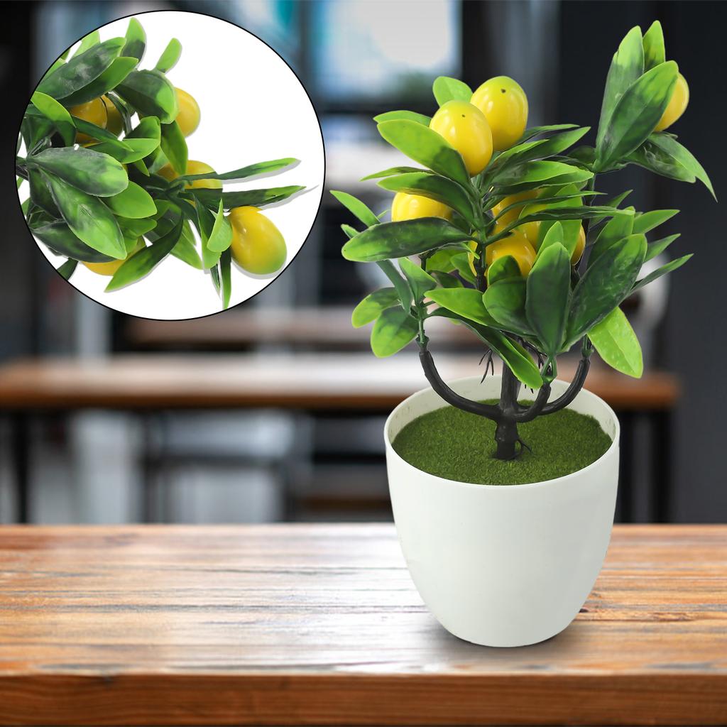 Artificial Artificial LemonTree False Plant Artificial Lemon Tree Plastic