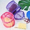 Round Yarn Storage Mesh Bag Hollow Mesh Portable Knitting Wool Yarn Bags Lightweight Crochet Yarn Handbag Organizer