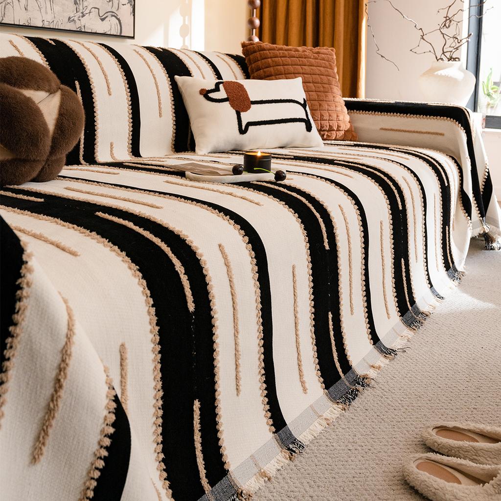 1pc Chenille Sofa Cover Blanket, Dustproof Couch Cover Blanket, All Seasons Universal Sofa Slipcover, Pet Friendly Anti Cat Scratch Sofa Cover Bedroom